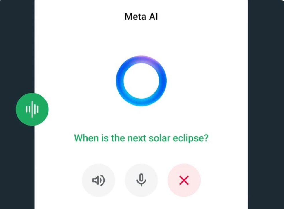 El asistente Meta AI.
