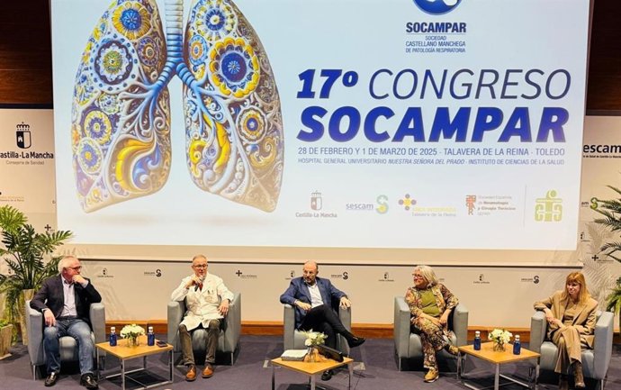 Inauguración del 17º Congreso de la Sociedad Castellano Manchega de Patología Respiratoria en Talavera de la Reina.