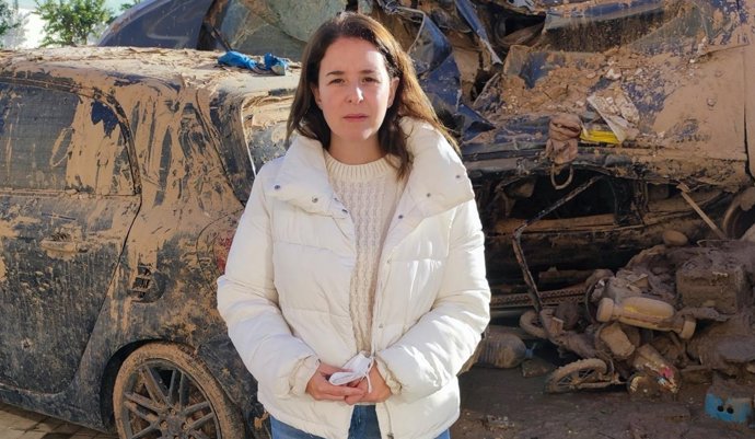 Meri García, impulsora de la iniciativa que reclama una comisión de investigación por lo ocurrido en la dana de Valencia, donde falleció su padre