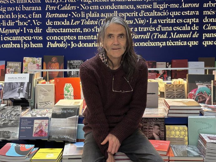 El artista Perejaume en la presentación de su libro 'L'Escrita'