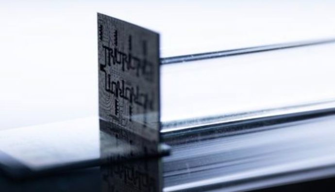 Aspecto del nuevo chip cuántico Ocelot