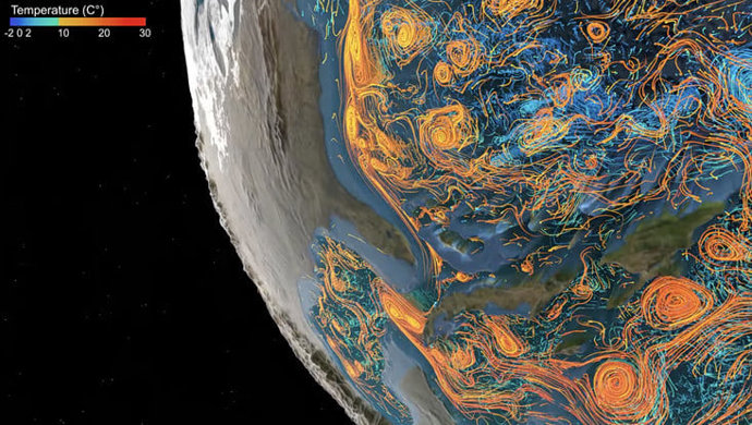 As correntes oceânicas transportam o calor para a Europa à medida que as águas frias profundas recuam