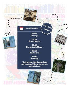 Recorrido de la Tamborrada Donosti Cup.