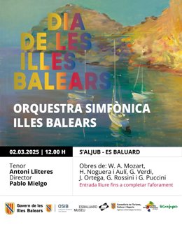 Concierto de la Orquestra Simfònica de Balears por el Dia de Balears 2025.