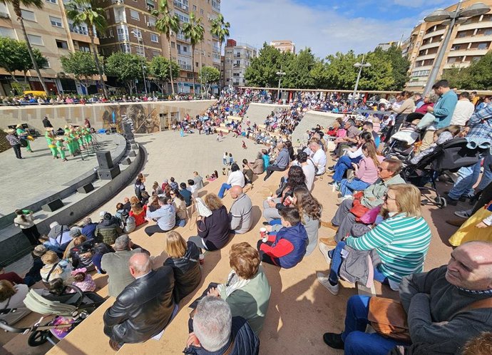 Celebración en el Anfiteatro de la Rambla.