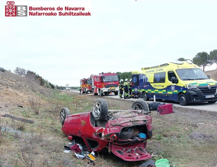 Imagen del vehículo accidentado.