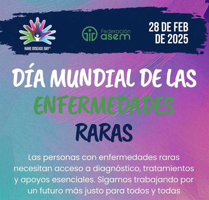 Imagen del cartel por el Día Mundial de las Enfermedades Raras.