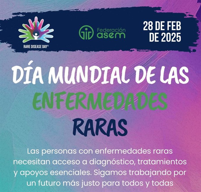 Imagem do pôster do Dia Mundial das Doenças Raras.