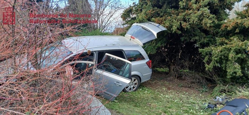 Imagen del vehículo accidentado.