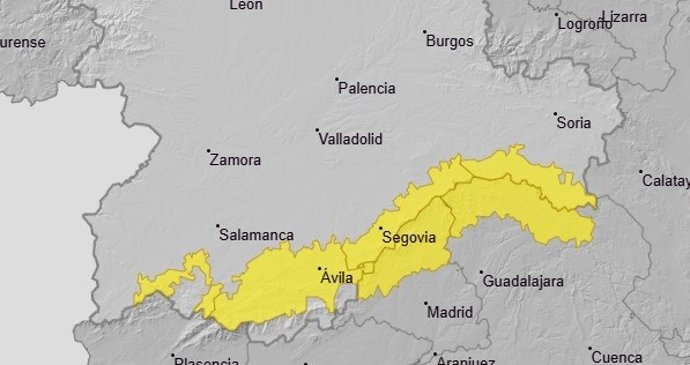 Avisos para este sábado en Castilla y León