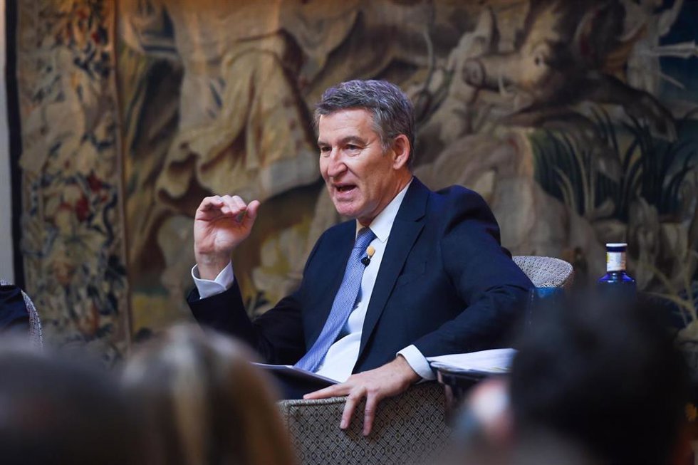 El presidente del Partido Popular, Alberto Núñez Feijóo