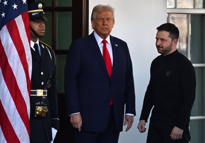 El president dels Estats Units, Donald Trump, i el seu homòleg ucraïnès, Volodímir Zelenski