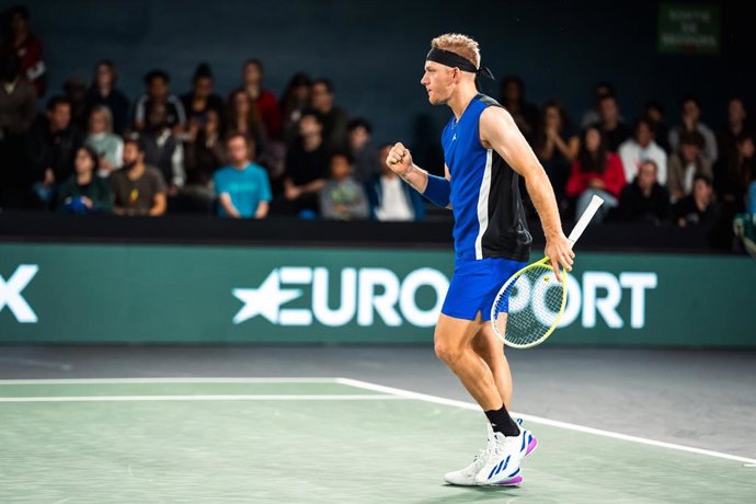 Archivo - Alejandro DAVIDOVICH FOKINA (ESP) durante o qualifying do Rolex Paris Masters 2024, torneio de tênis ATP Masters 1000, em 26 de outubro de 2024, na Accor Arena, em Paris, França - Foto Alexandre Martins / DPPI