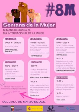 La Semana de la Mujer de Calahorra se celebrará del 2 al 9 de marzo con actividades culturales para todas las edades