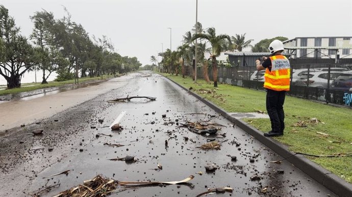 Paso del ciclón 'Garance' por Reunión