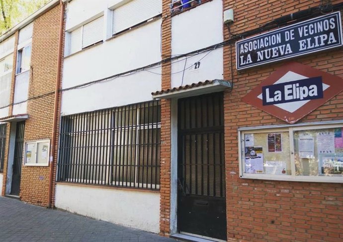 Fachada da associação de moradores La Nueva Elipa
