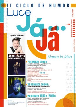 Cartel del ciclo de humor 'Lucejá...Já'.