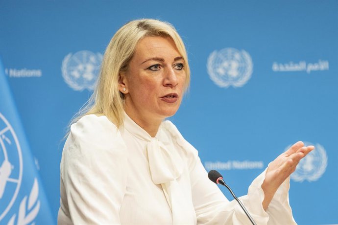 Archivo - Arquivo - 28 de setembro de 2024, Nova York, Nova York, Estados Unidos: Maria Zakharova participa da coletiva de imprensa de Sergey Lavrov, Ministro das Relações Exteriores da Federação Russa, na sede da ONU em Nova York, em 28 de setembro de 20