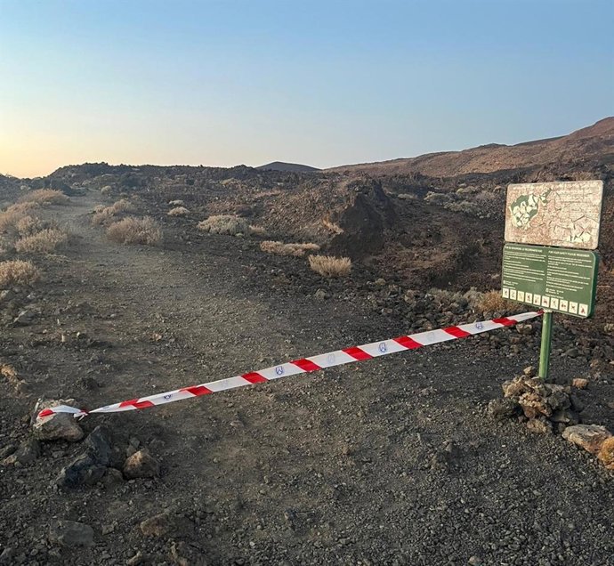Prohibido transitar por el monte y acceder al pico del Teide (Tenerife) ante la prealerta por lluvias y nevadas