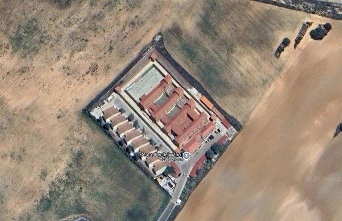 Vista aérea do Centro Penitenciário de Cuenca.