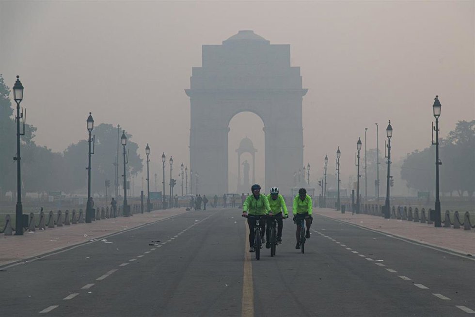 Archivo - Contaminacion en Nueva Delhi (archivo)