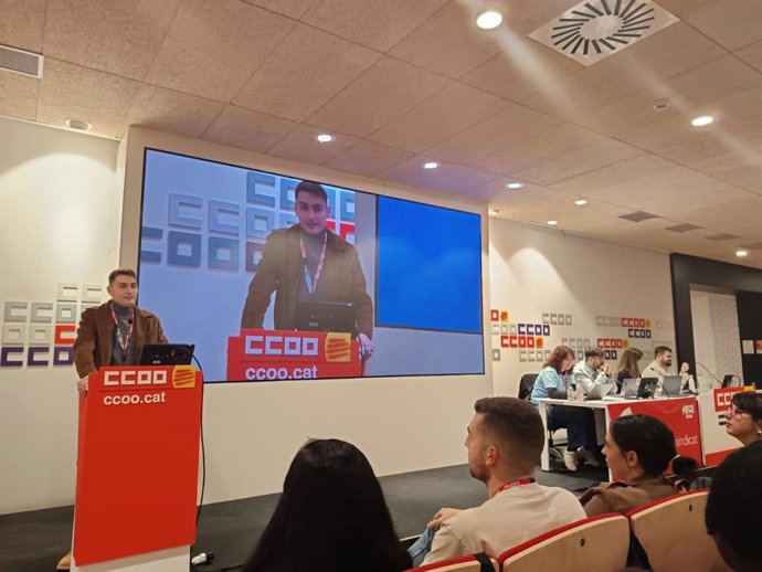 El sindicalista Alberto Jurado, de 22 años, ha sido nombrado nuevo Coordinador Nacional d'Acció Jove de CC.OO. De Catalunya, durante la 6 asamblea nacional d'Acció Jove - Joves de CC.OO. De Catalunya