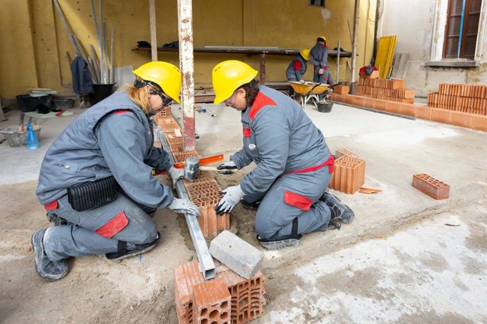 Participantes en uno de los cursos de formación impulsados por el Ayuntamiento de Zaragoza.