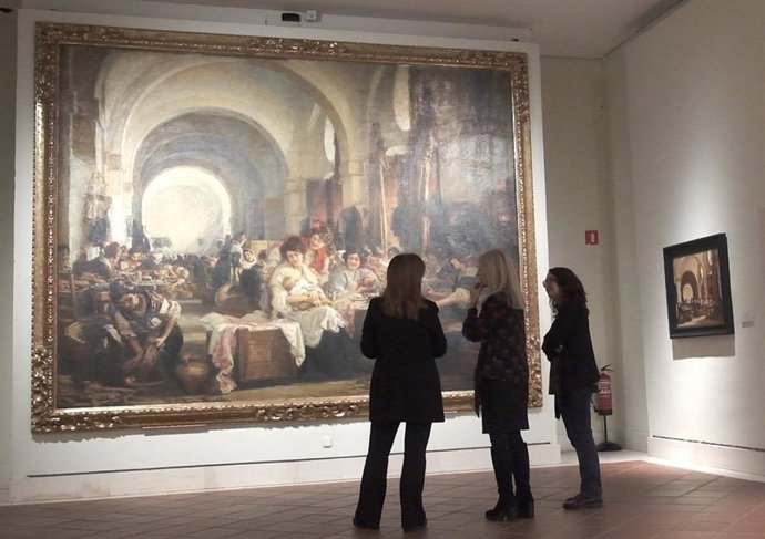 Obra de Las Cigarreras de Gonzalo Bilbao en el Museo de Bellas Artes de Sevilla