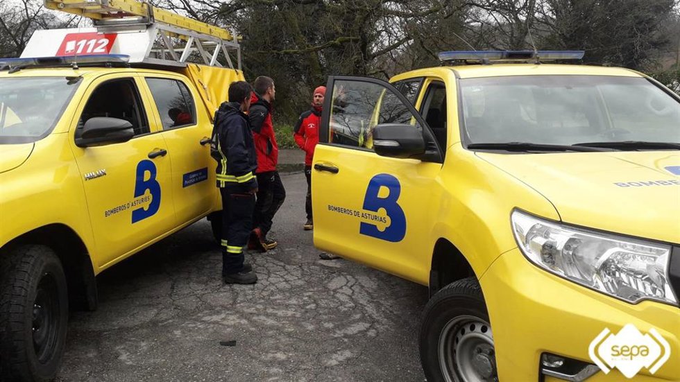 Rastreo de una persona desaparecida en El Caleyo, en Ribera de Arriba