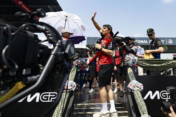 MARQUEZ Marc (spa), Ducati Lenovo Team, Ducati Desmosedici GP25, retrato durante o 2025 MotoGP PT Grand Prix of Thailand no Chang International Circuit de 28 de fevereiro a 2 de março, em Buriram, Tailândia - Photo Studio Milagro / DPPI