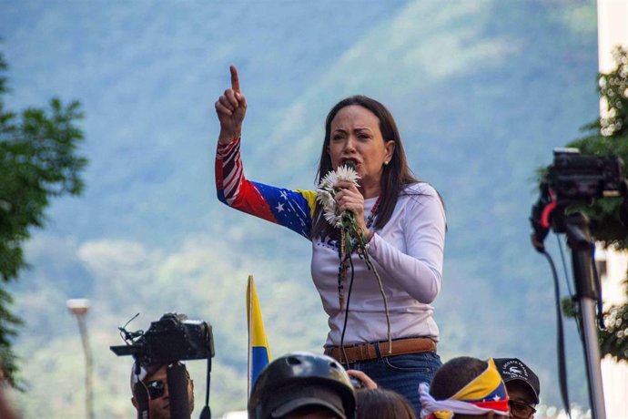 Archivo - La líder opositora venezolana María Corina Machado