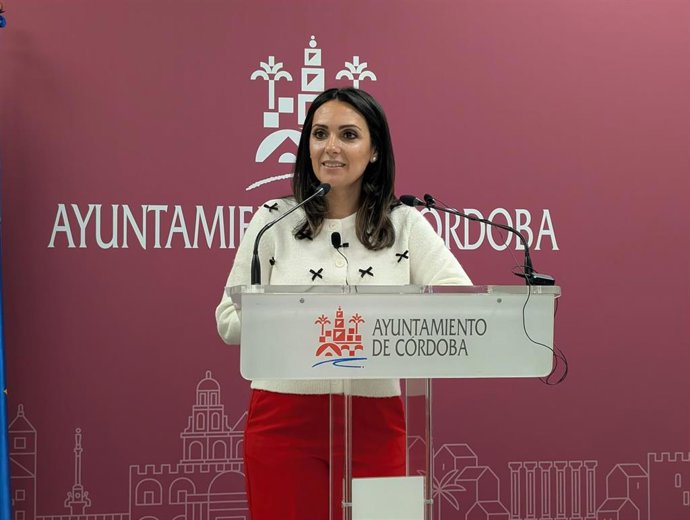 Imagen de la concejala del PSOE de Córdoba Carmen González, en el Ayuntamiento.