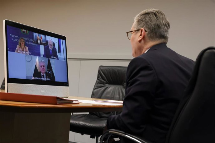 El primer ministro británico con los líderes de los países bálticos