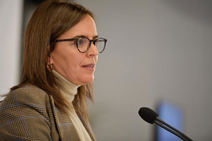 Archivo - Arquivo - A Secretária Adjunta de Organização do PP, Carmen Fúnez, fala durante a sessão de encerramento do Interparlamentar do PP de Castilla-La Mancha, no Hotel Parque Real, em 19 de janeiro de 2025, em Ciudad Real, Castilla-La Mancha (Espanha