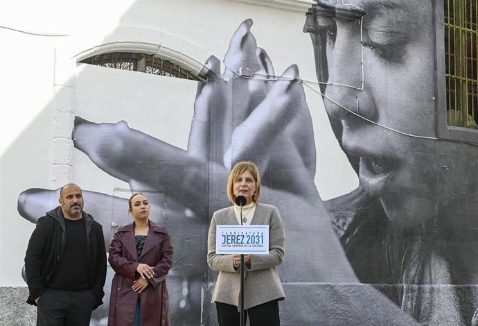 Inauguración del fotomural este domingo.
