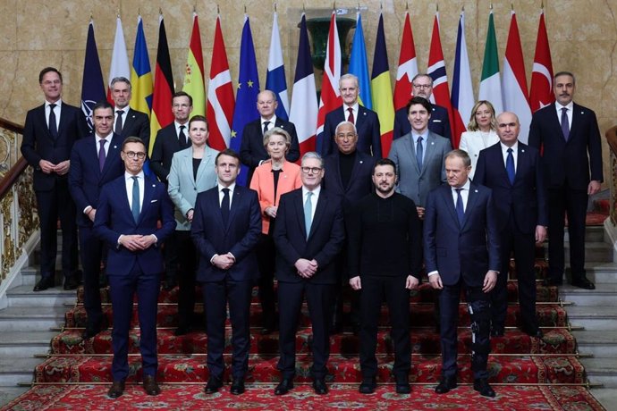 Líderes europeos reunidos en Londres