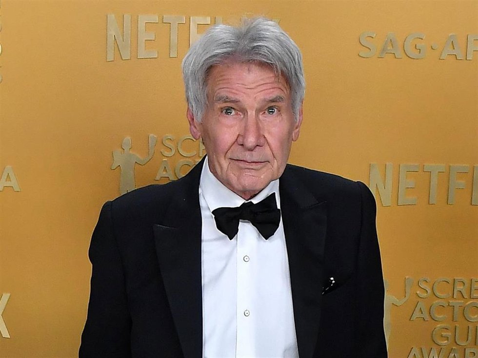 February 23, 2025, Los Angeles, California, United States of America: Harrison Ford attends the 31st Annual Screen Actors Guild Awards at Shrine Auditorium and Expo Hall on February 23, 2025 in Los Angeles, California.