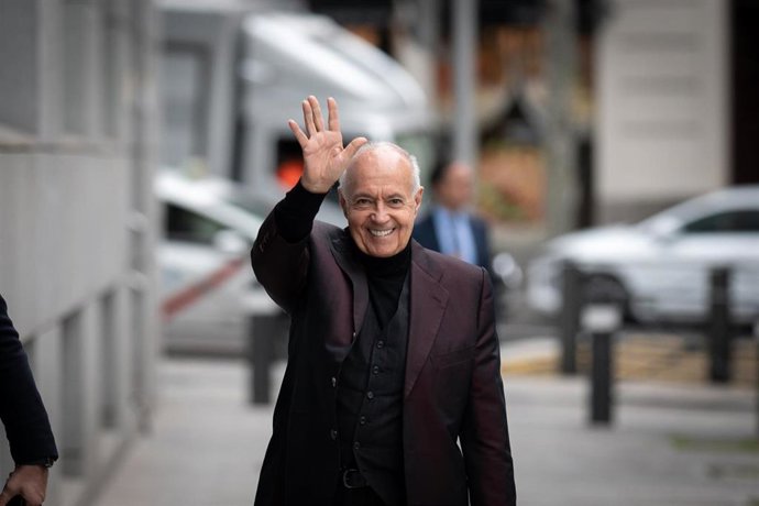 El productor televisivo, José Luis Moreno, a su llegada a la Audiencia Nacional de Génova, a 3 de marzo de 2025, en Madrid (España). 