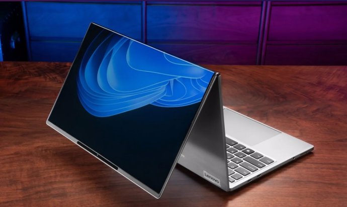 Conceito de PC ThinkBook Flip AI