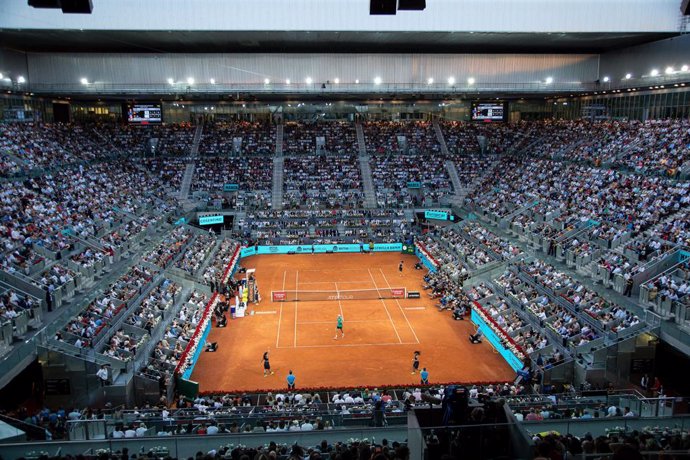 Archivo - General view of Caja Magica during the Singles Final Men match during Mutua Madrid Open 2023 celebrated at Caja Magica on May 07, 2023 in Madrid, Spain.