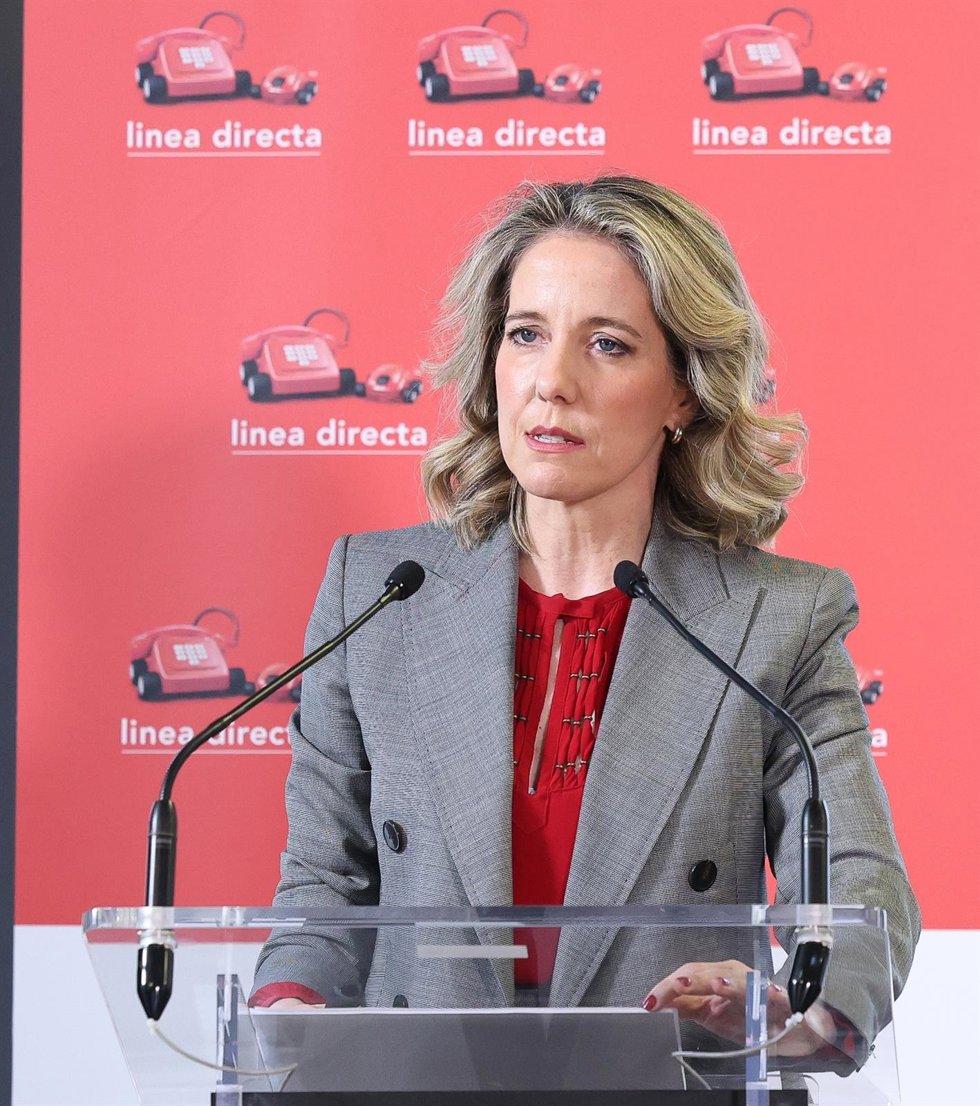 Archivo - La consejera delegada de Línea Directa Aseguradora, Patricia Ayuela, durante la presentación de resultados de Línea Directa del ejercicio 2024, en Gran Vía HUB, a 29 de enero de 2025, en Madrid (España).