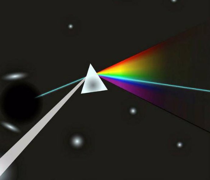 Tecnologia espectrográfica para separar a luz da matéria escura em decomposição e da luz de fundo. WI