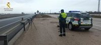 Guardia Civil investiga a un conductor que circulaba a 219 km/h por la A-2 a su paso por Iriépal