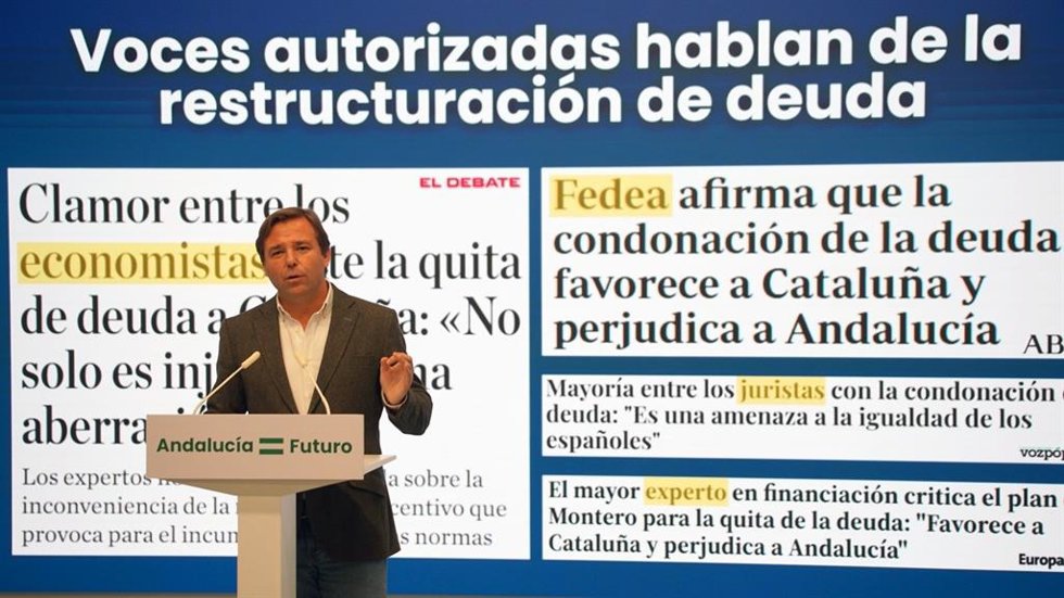 El secretario general del PP-A, Antonio Repullo, este lunes