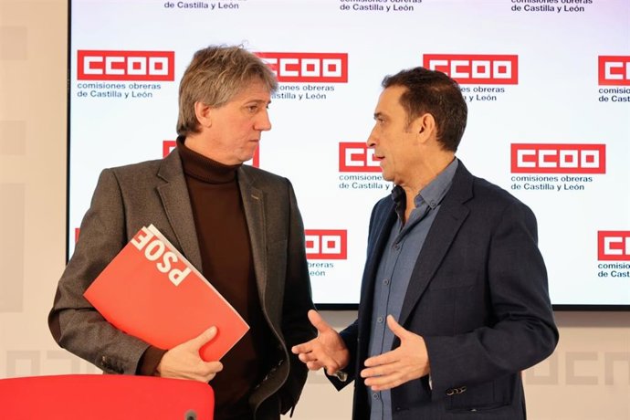 Martínez y Andrés en un momento de la rueda de prensa conjunta tras la reunión de este lunes