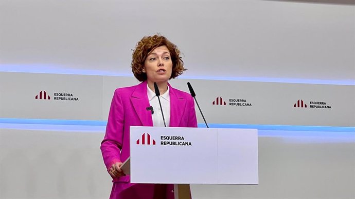 La secretària general i portaveu d'ERC, Elisenda Alamany