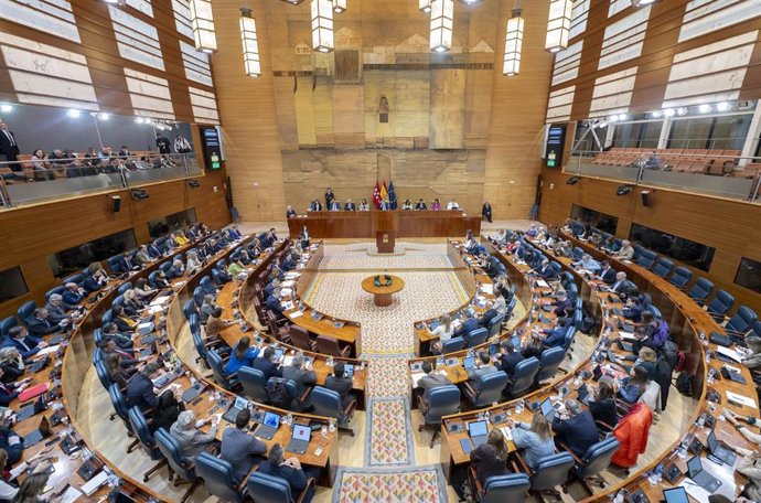 Pleno en la Asamblea de Madrid