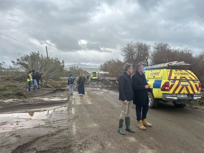 Una de las vías afectadas