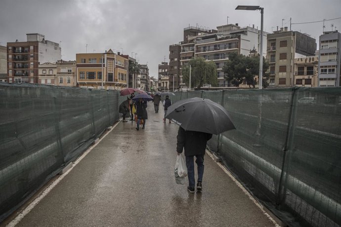Pluges en la Zona del barranc de Paiporta