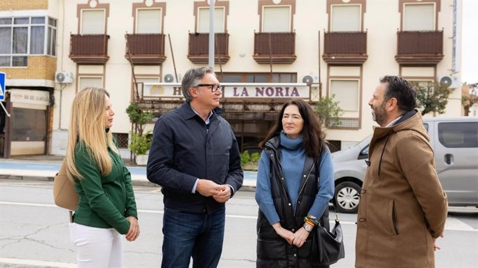 El portavoz de Vox en el Parlamento de Andalucía, Manuel Gavira, este lunes en Lepe (Huelva).